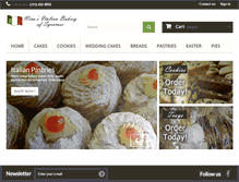 Tablet Screenshot of ninositalianbakeryofsyracuse.com